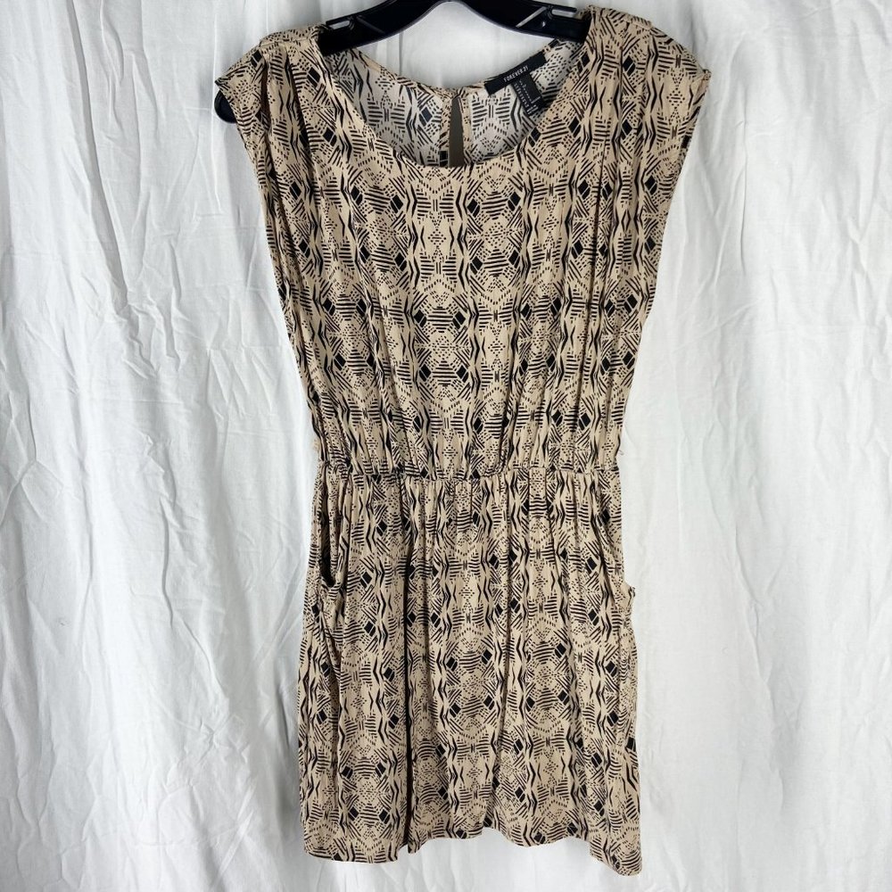 Forever 21 Printed Sleeveless Dress With Pockets S